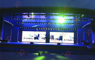 山西晉煤集團(tuán)戶外舞臺開合LED顯示屏